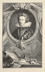 Retrato de Henry, príncipe de Gales, ilustração de &39;cabeças de ilustres pessoas da Grã-Bretanha&39;, pub. de Knapton, Londres, 1742