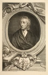 Retrato de John Locke, ilustração das Cabeças de pessoas ilustres de Grâ Bretanha , bar. de Knapton, Londres, 1742