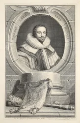 Retrato de Thomas, Lord Coventry, ilustração de &39;cabeças de Ilustre pessoas da Grã-Bretanha&39;, pub. de Knapton, Londres, 1742