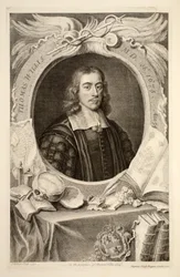 Retrato de Thomas Willis, MD, ilustração de &39;cabeças de ilustres pessoas da Grã-Bretanha&39;, pub. de Knapton, Londres, 1742