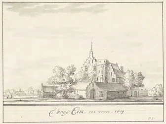 A casa Eem A casa Eem, de frente. 1649 (título no objeto)