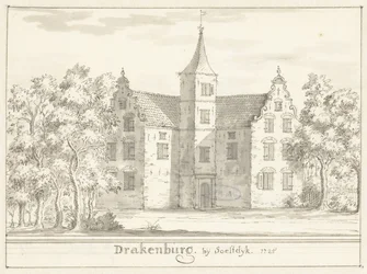 O castelo Drakenburg perto de Soestdijk