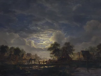 Vila em um canal, 1840