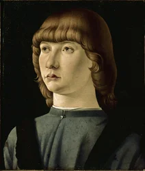 Retrato do homem jovem (óleo sobre madeira