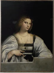 Retrato de uma senhora, Alegoria da Virgindade. (Pintura