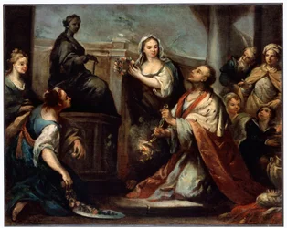 A idolatria do rei Salomão, c1739