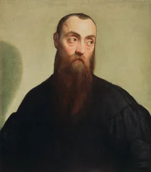 Retrato de um homem barbudo