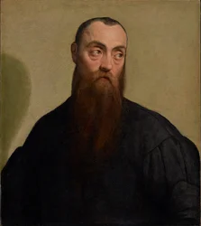 Retrato de um homem barbudo