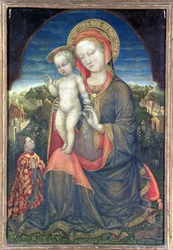 A Madonna da humildade adorada por Leonello d&39;Este (1407-50)