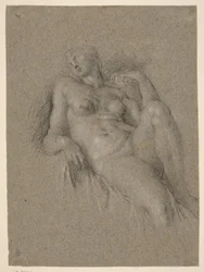 Cópia após "Aurora" de Michelangelo, do túmulo de Lorenzo de 