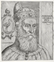 Retrato de Pasquale Cicogna, Doge de Veneza.