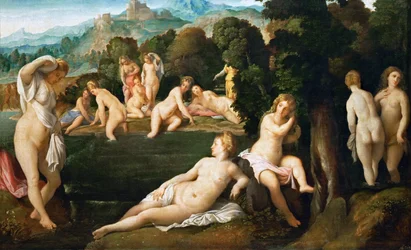 Banho de ninfas, ca 1528