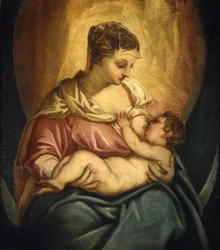 Amamentando Madonna.