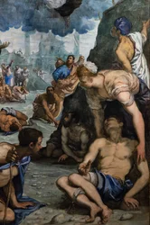 Santo Agostinho cura o coxo, detalhe