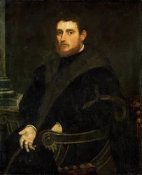 Jovem de barba ruiva num cadeirão (óleo sobre tela)