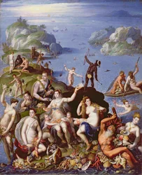 Pesca de Coral, c.1590 (óleo sobre cobre)