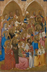 Santos adoradores do retábulo de San Pier Maggiore, 1371