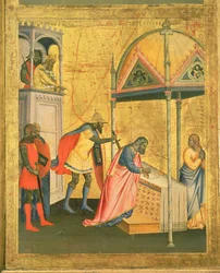 O Martírio de São Mateus, do Retábulo de São Mateus e Cenas de sua Vida, c.1367-70 (têmpera no painel)
