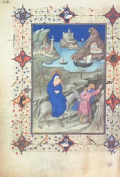 Ms 11060-61, Voo para o Egito, de "Muito boas horas do duque de Berry", c.1409
