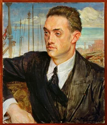Henry de Montherlant, poeta (pintura sobre tela)