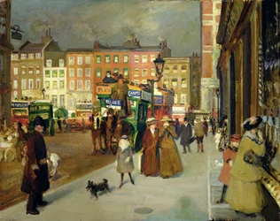 Sloane Street, Londres, c.1908-09 (óleo sobre tela)