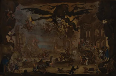 A tentação de Santo António (óleo sobre tela)