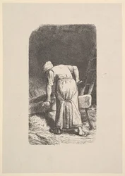 Mulher Cortando Trigo, 1853.