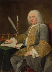 Retrato de Jean-Gabriel du Theil assinando o Tratado de Viena (em francês: Portrait de Jean-Gabriel du Theil signant le traité de Vienne)