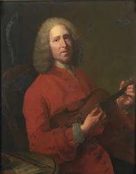 Retrato do compositor Jean-Philippe Rameau 1683-1764, 1728