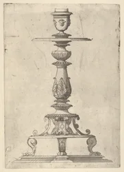 Projeto para um castiçal, 1548-49.