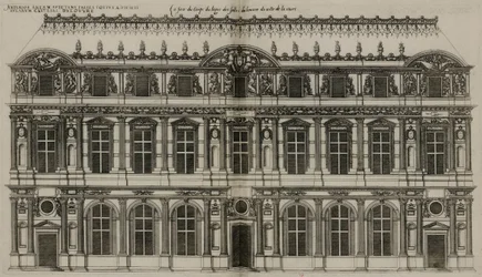 A fachada de Pierre Lescot publicada em 1576
