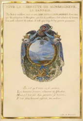 Escudo com uma paisagem
