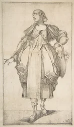 Jardineiro com uma cesta no braço, da série Hortulanae, 1612-16.