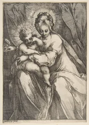 Madonna com uma Rosa, 1595-1616.