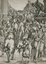 A Adoração dos Magos, c.1614-17 (gravura com gravura)
