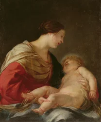 Madonna e criança, século XVII