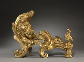 Par de Andirons Chenets, 1752.