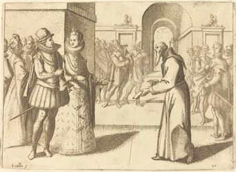 Um Capucio Agradecendo ao Rei da Baviera, 1612.