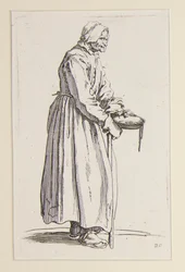 Mulher mendiga carregando uma tigela, de The Beggars (La mendiante a la sebille)
