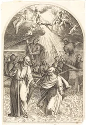 Cristo andando sobre as águas [segunda placa]