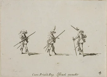 Furar com o Mosquete, placa quatro de The Military Exercises