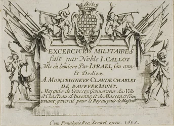 Frontispício, de The Military Exercises