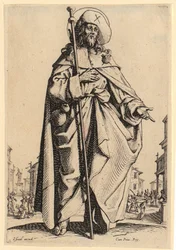 São Pedro, estampa 4 da série «Jesus, os doze apóstolos e Maria»