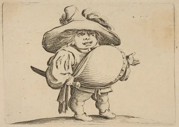 LHomme au Gros Barriga adornada com uma fileira de botões Homem com uma grande barriga decorada ..., 1616-22.