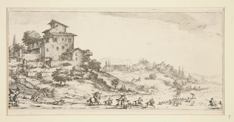 La chasse au cerf (Caça ao Cervo perto da Mansão), de Paisagens para Giovanni de Medici