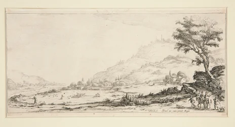 Caçando pássaros, de paisagens para Giovanni de Medici