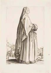 Lady in a Long Veil and a Fur-Turmmed Gown, da série "The Nobility of Lorraine" (A Nobreza da Lorena)