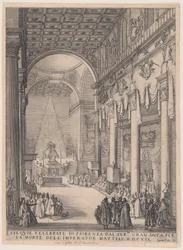 O catafalco do imperador Matias, também chamado O pequeno pregador, A capela funerária de Florença e Réquiem do imperador Matias