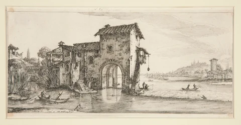 Le moulin a eau (O Moinho sobre a Água), de Landscapes para Giovanni de Medici