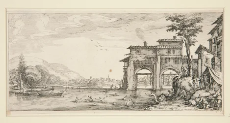 Les baigneurs (Os Padres), de Landscapes para Giovanni de Medici
